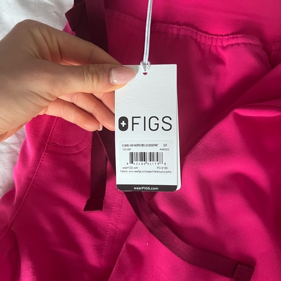 Figs Bright Pink Wide Leg Pants - Picture 2 of 2